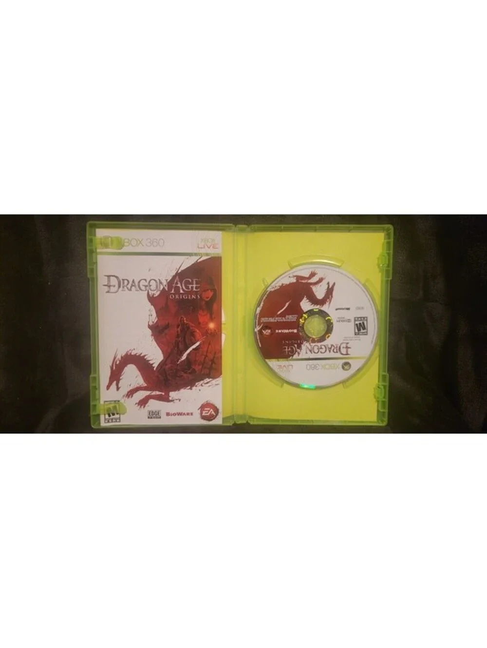 Dragon Age Origins Microsoft Xbox 360 2009 Fantasy Role Playing Video Game